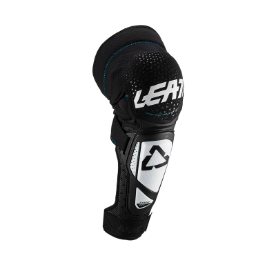 Chrániče kolen a holení na kolo Leatt Knee Shin Guard 3DF Hybrid EXT White Black 2024